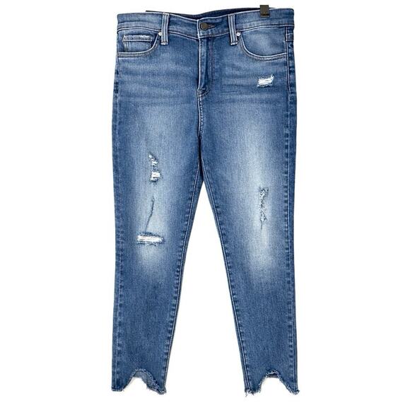 Lucky Brand Denim - Lucky Brand Bridgette Woman SZ 8/29 Distressed Shark Bite Raw Hem Skinny Jeans